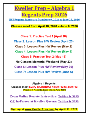 How To Prepare For August 2026 Regents Exams
