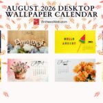 August 2026 desktop wallpaper calendar