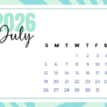 Custom July 2026 Calendar Template edit online