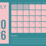 Editable July 2026 Calendar Template edit online