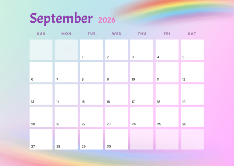 How To Create A Custom Editable September 2026 Calendar