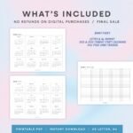 Good Things 2026 Monthly Calendar with Habit Tracker Printable 4
