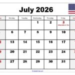 July 2026 Calendar with Holidays 3