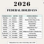 List of Federal Holidays 2026 in the US beige SaturdayGift 791x1024 1