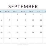 Printable September 2026 Calendar Minimal 1