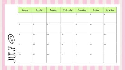 Best July 2026 Calendar Template For Lesson Planning