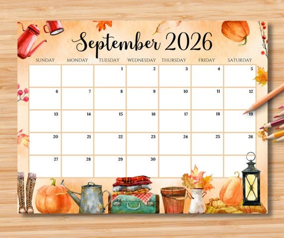 Creating A Detailed September 2026 Monthly Calendar For Freelance Work