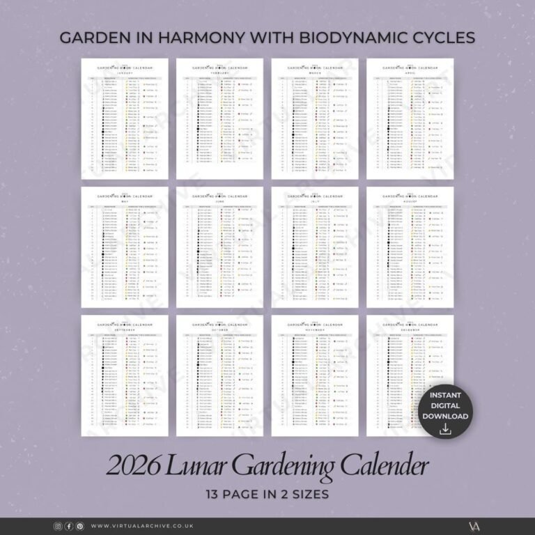 Gardening Tips Based On August 2026 Moon Phases Calendar
