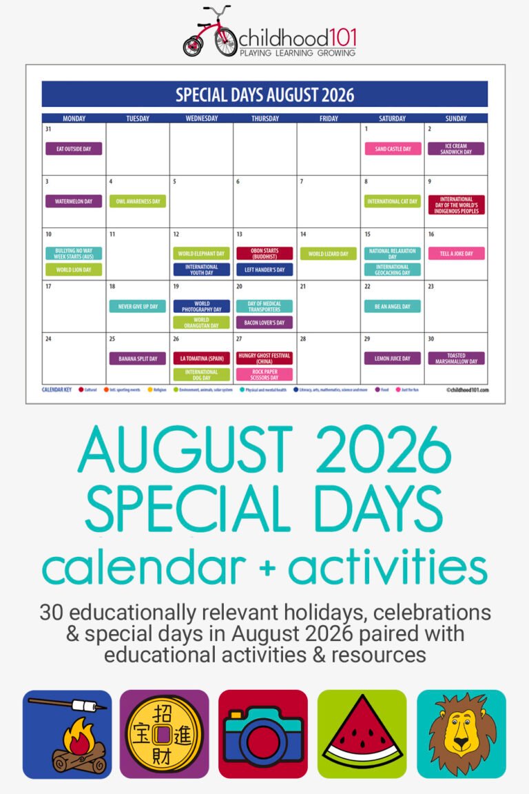Special Days In August 2026