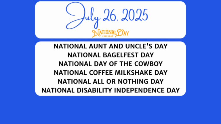 National Days July 2026