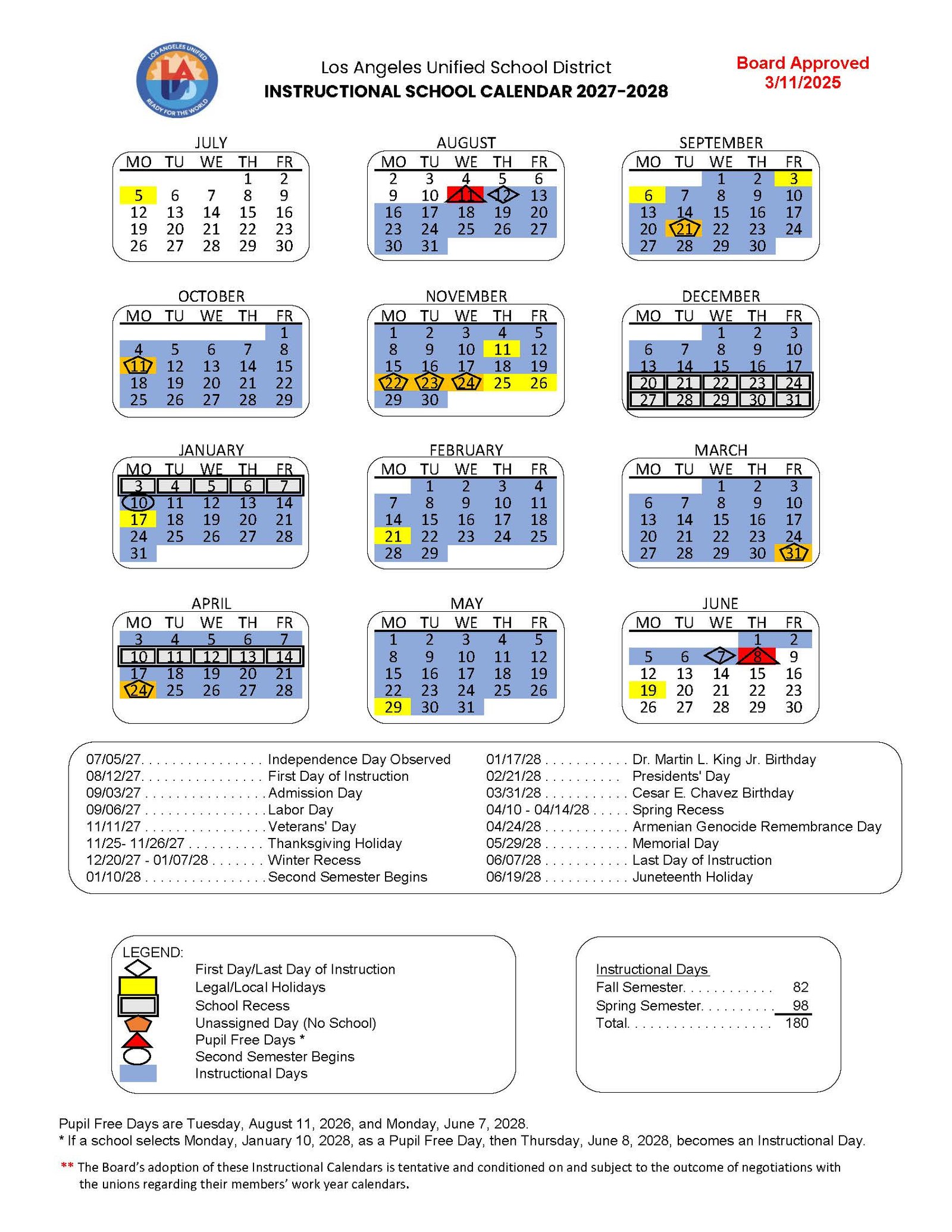 2027 2820Instructional20Calendar Eng Month 3.11.2025