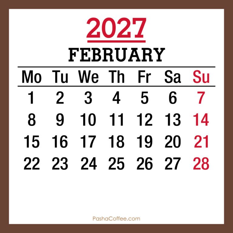 February 2027 Calendar