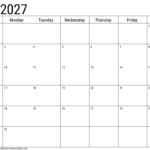 2027 may calendar