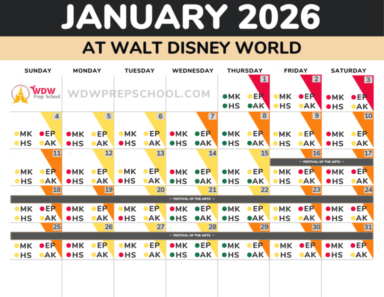Disney Crowd Calendar 2027