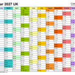uk calendar 2027